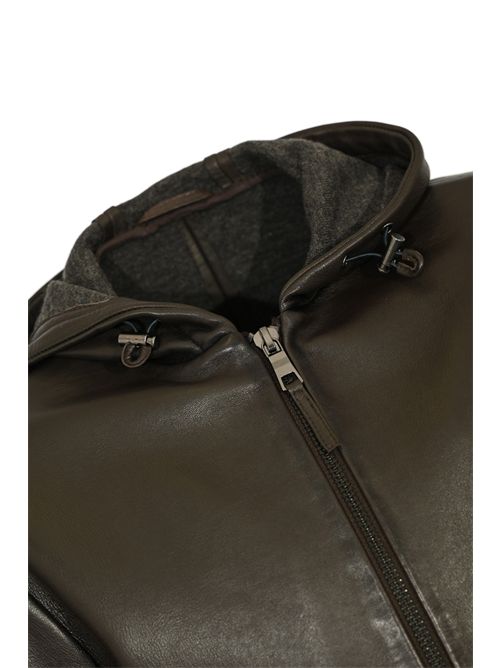 Giubbotto Jonah in pelle Dark Brown LEATHER AUTHORITY | JONAH06